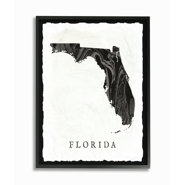 Made in The USA 16 x 20 Canvas Stupell Industries The Stupell Home Décor Collection Black and Grey Marbled Paper Florida State 16 x 1.5 x 20 Made in The USA 16 x 20 Canvas Stupell Industries The Stupell Home Décor Collection Black and Grey Marbled Paper Florida State 16 x 1.5 x 20